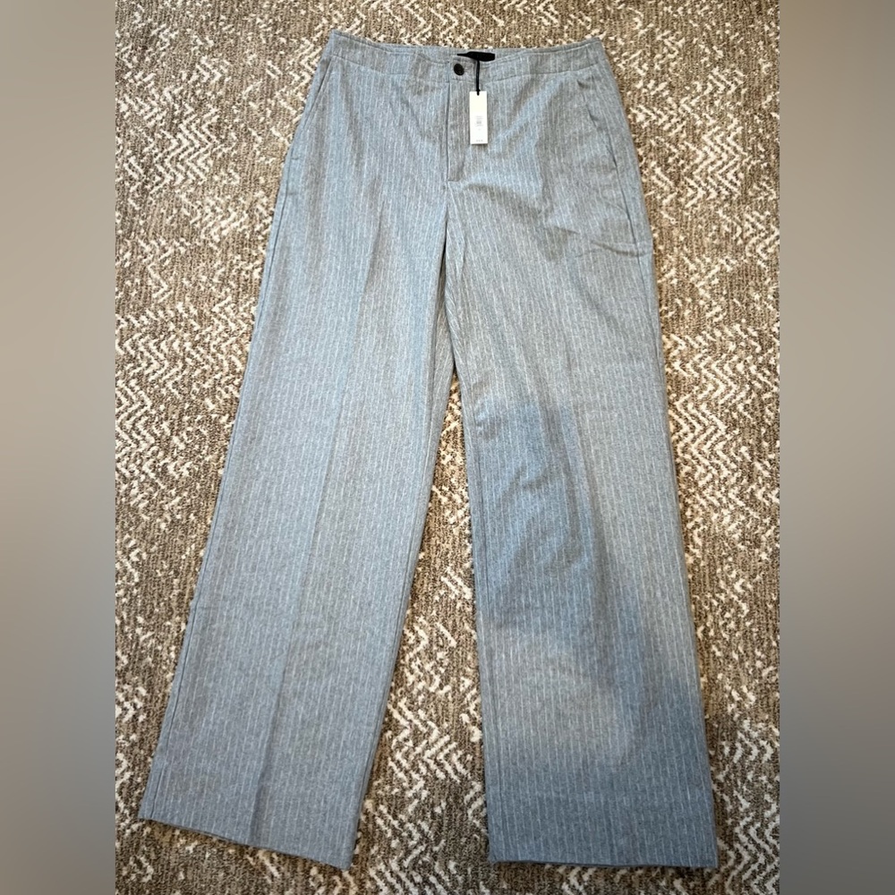 Nwt Banana Republic gray striped pants, size 12